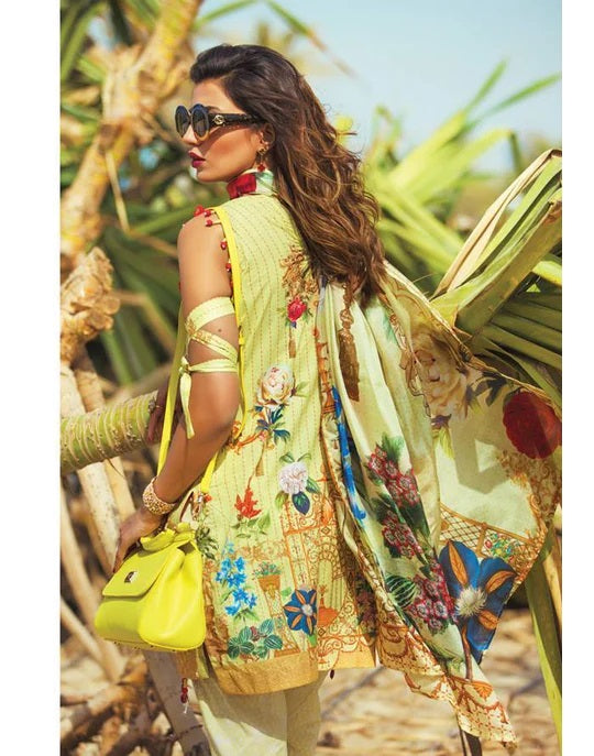 Carnation by Rang Rasiya Embroidered Lawn Unstitched 3 Piece Suit - 1012A