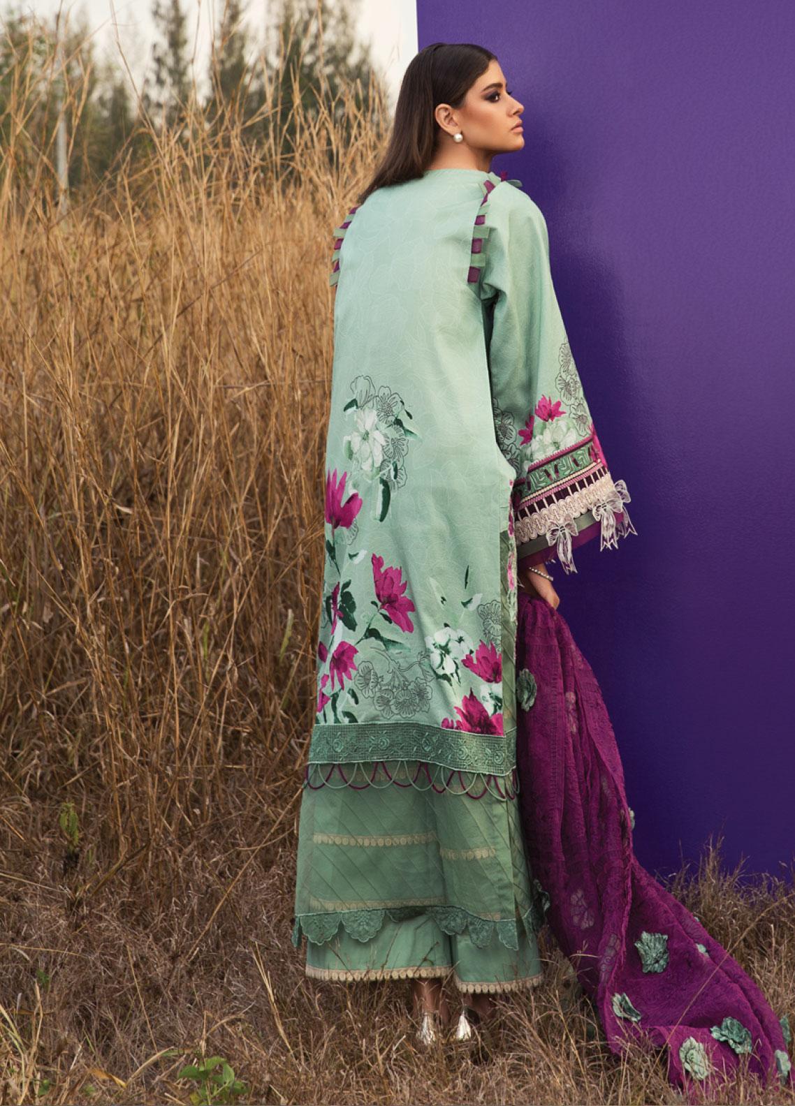 Rang Rasiya Luxury Embroidered Lawn Unstitched 3 Piece Suit RR20L 105