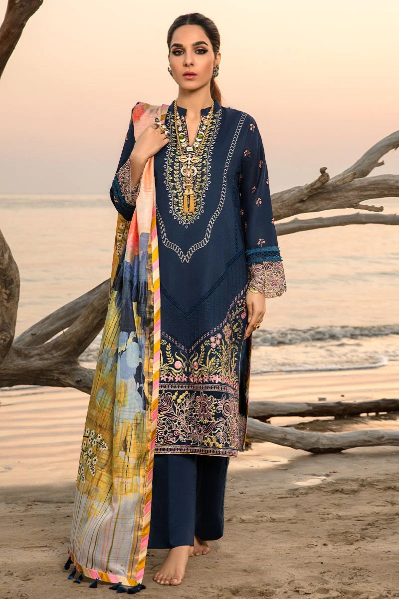 Florence By Rang Rasiya Embroidered Lawn Suits Unstitched 3 Piece RRF-10 Heather