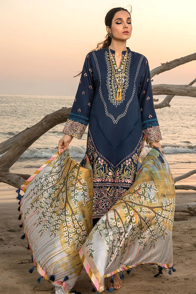 Florence By Rang Rasiya Embroidered Lawn Suits Unstitched 3 Piece RRF-10 Heather