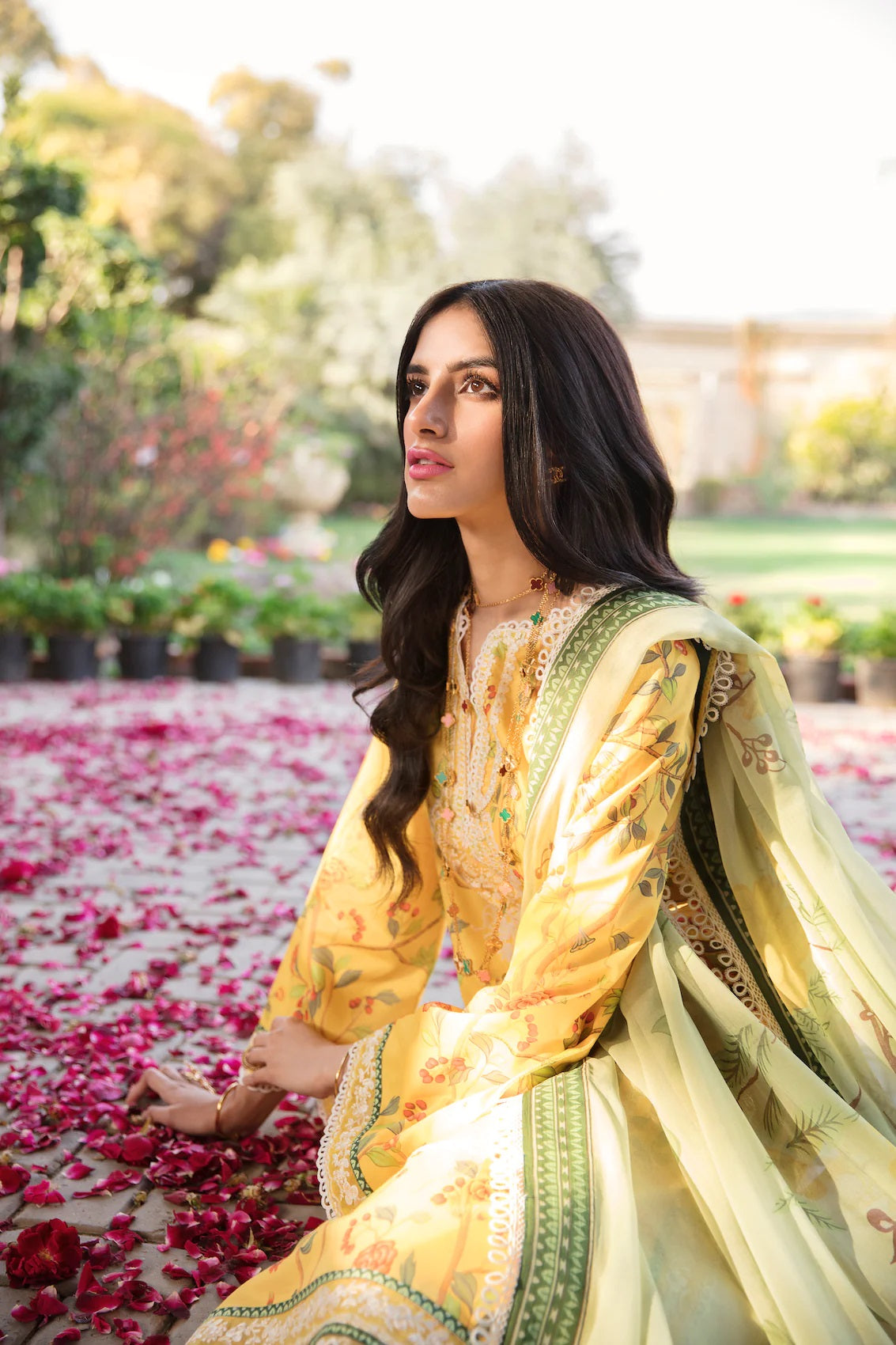 Sable Vogue Embroidered Lawn Suits Unstitched 3 Piece SL-10-23-V1 AILEEN - Luxury Collection