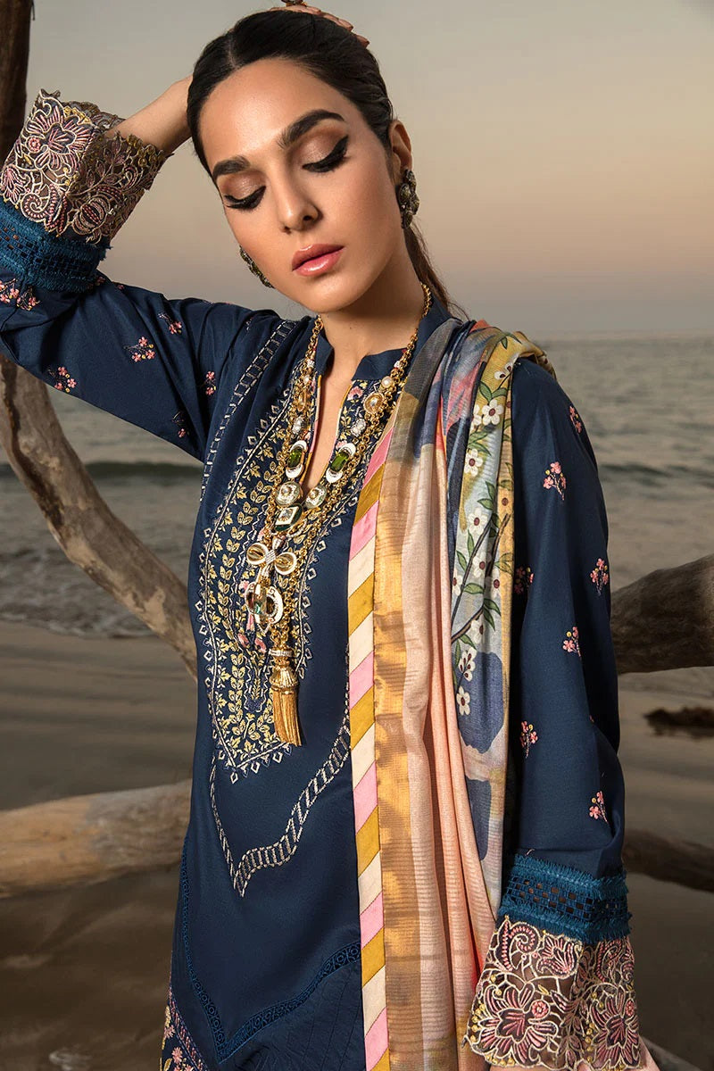 Florence By Rang Rasiya Embroidered Lawn Suits Unstitched 3 Piece RRF-10 Heather