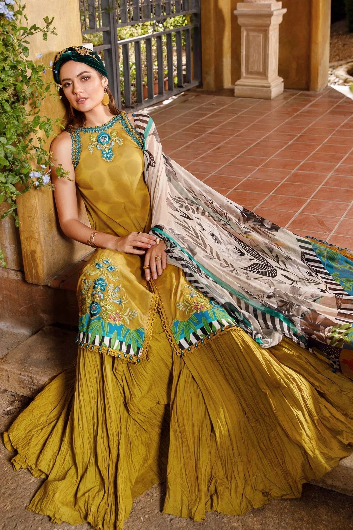 MPrint By Maria B Embroidered Lawn Suits Unstitched 3 Piece MPT-1711-B