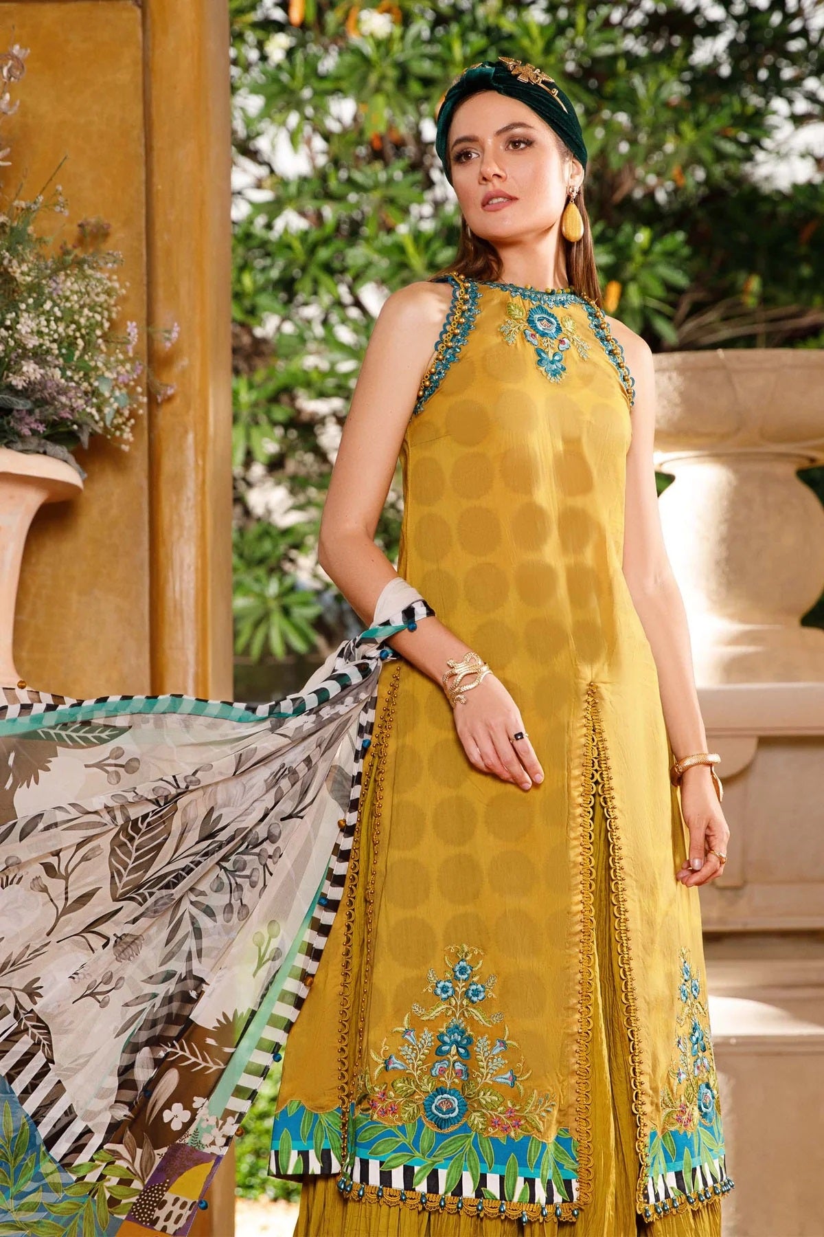 MPrint By Maria B Embroidered Lawn Suits Unstitched 3 Piece MPT-1711-B