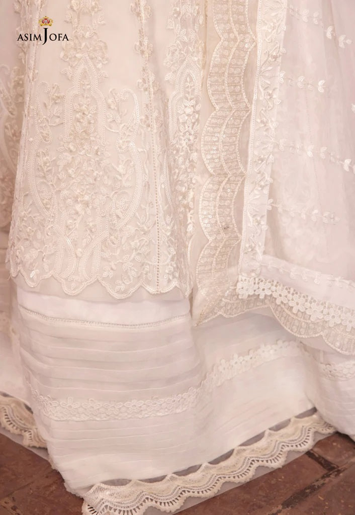Mehr o Mah by Asim Jofa Festive Embroidered 3pc Unstitched Suit AJM-11