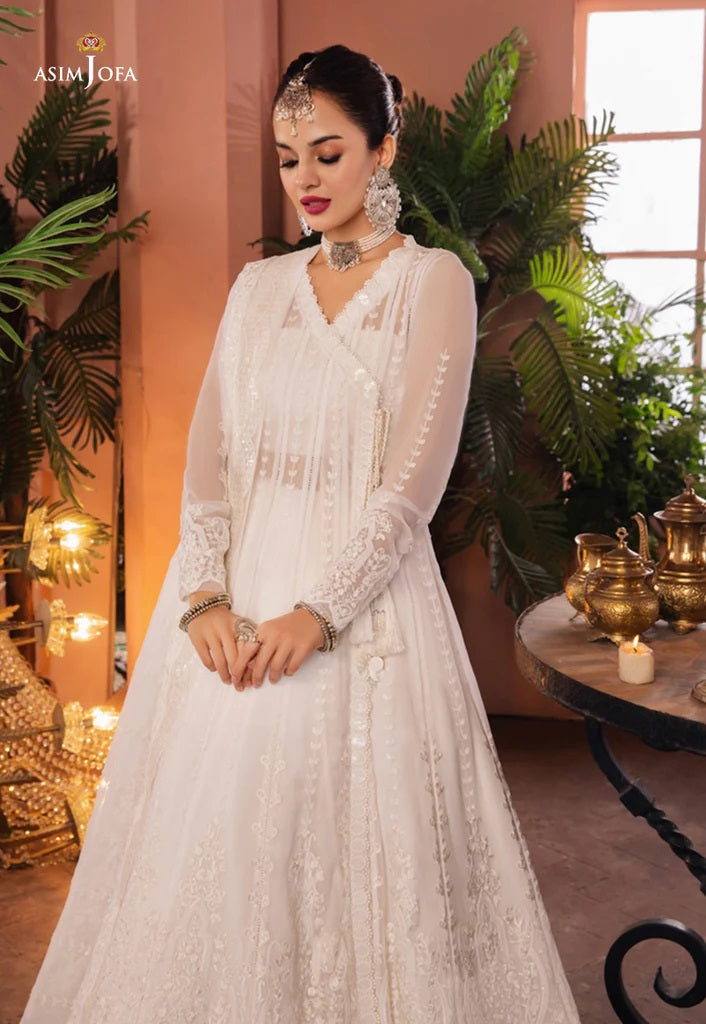 Mehr o Mah by Asim Jofa Festive Embroidered 3pc Unstitched Suit AJM-11