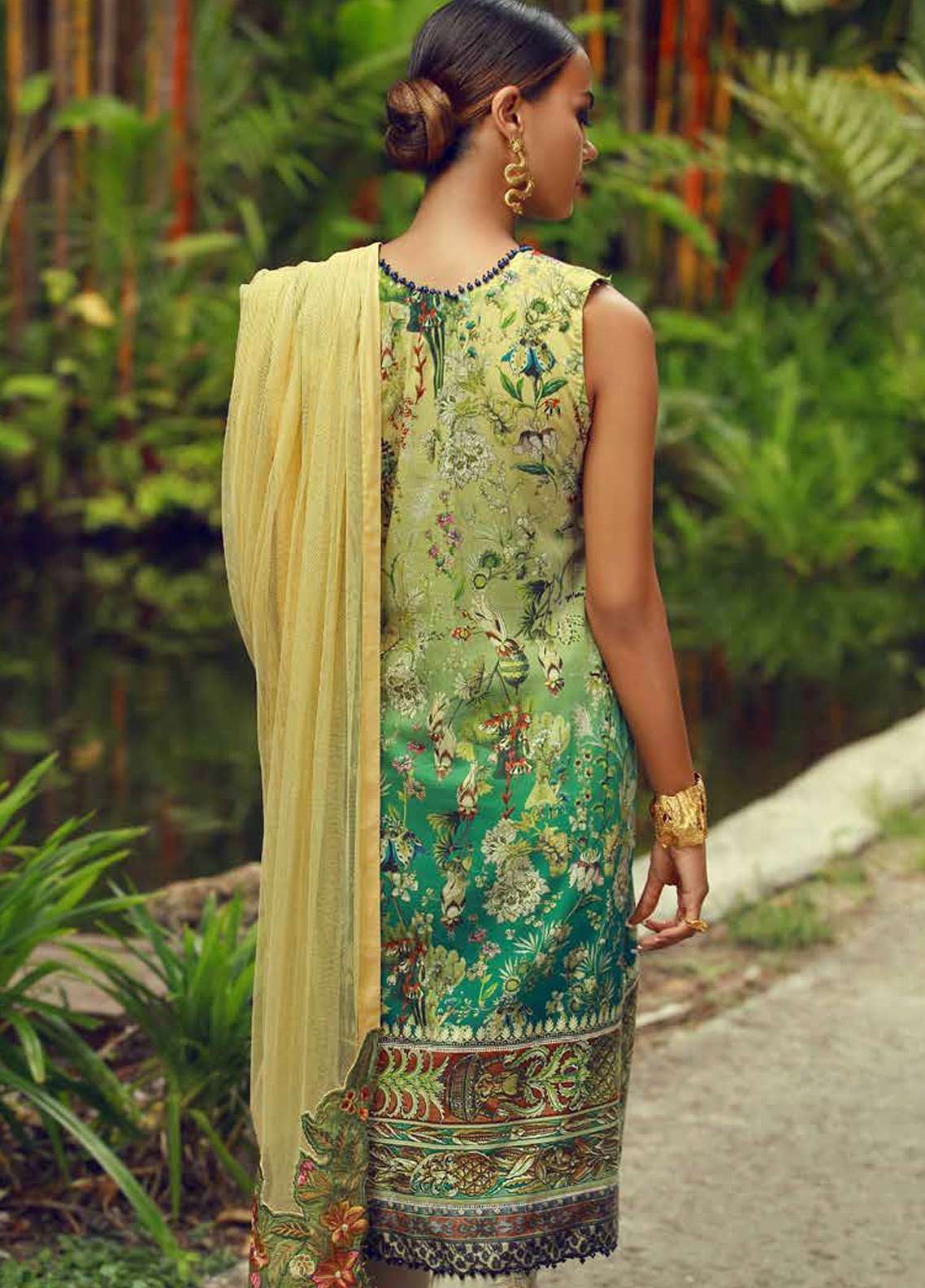 Tena Durrani Embroidered Lawn Unstitched 3 Piece Suit - 12 Nerine - Eid ul Azha Collection