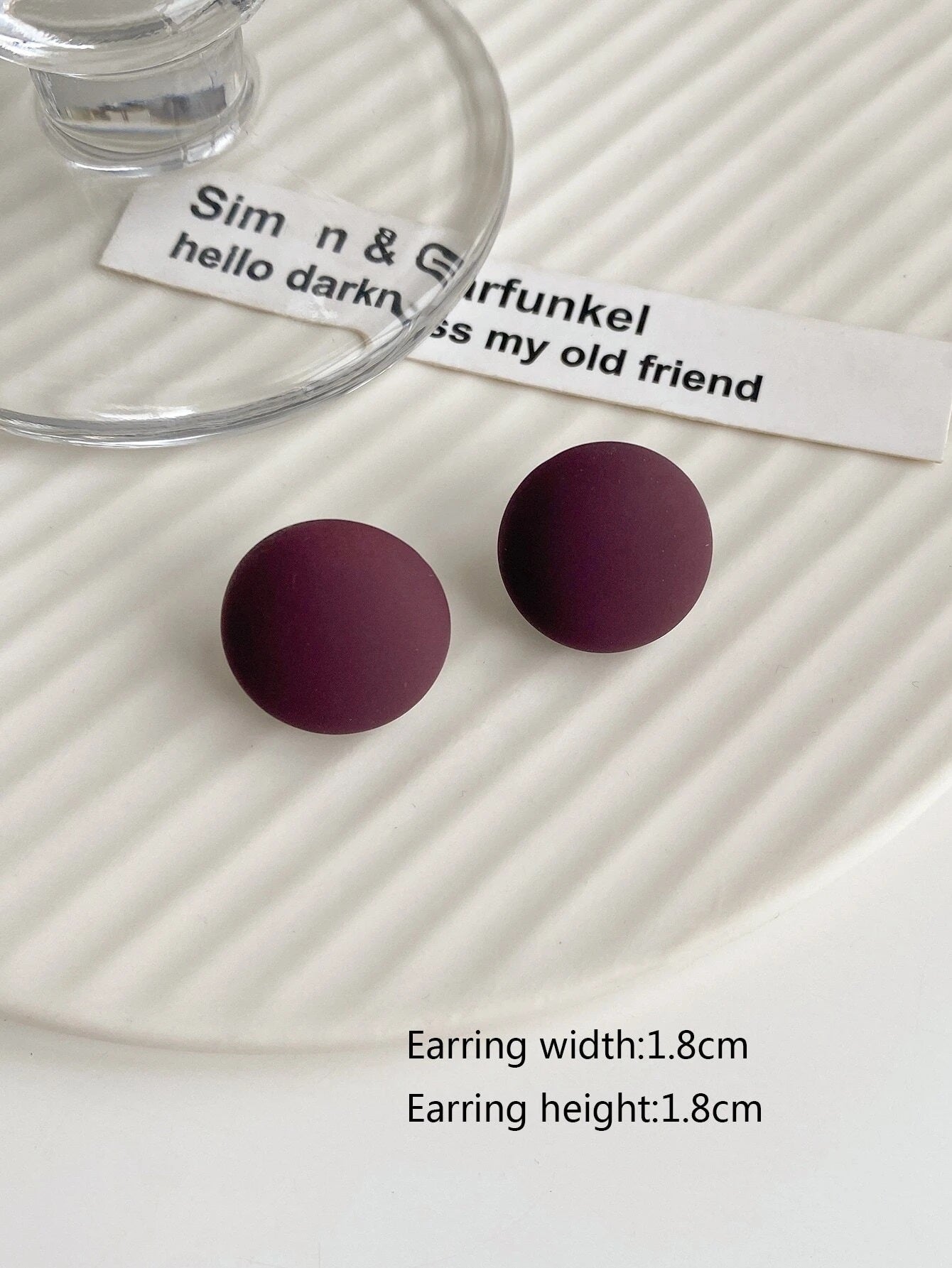 Round Stylish Stud Earrings - HDJ-130