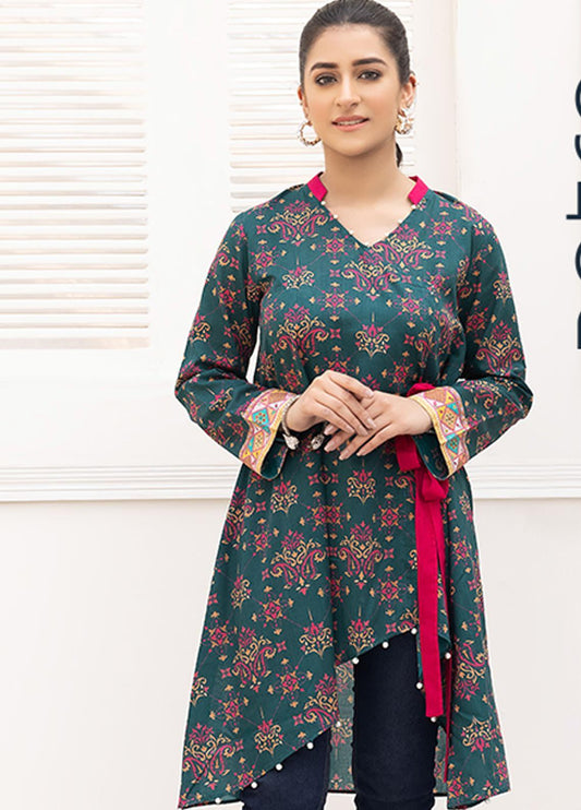 Retro by Adan's Libas Printed Lawn Stitched Kurtis ALRT D-13