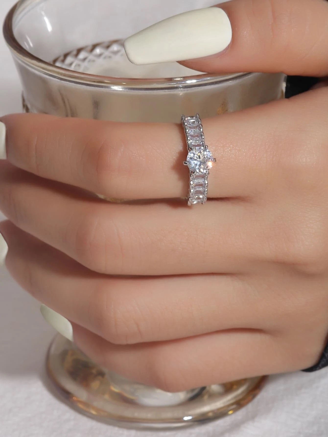 Zircon Ring with Crystal - HDJ 140