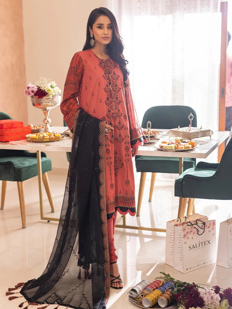 Shades of Festive by Salitex Embroidered Lawn Suits Unstitched 3 Piece WK-01014UT
