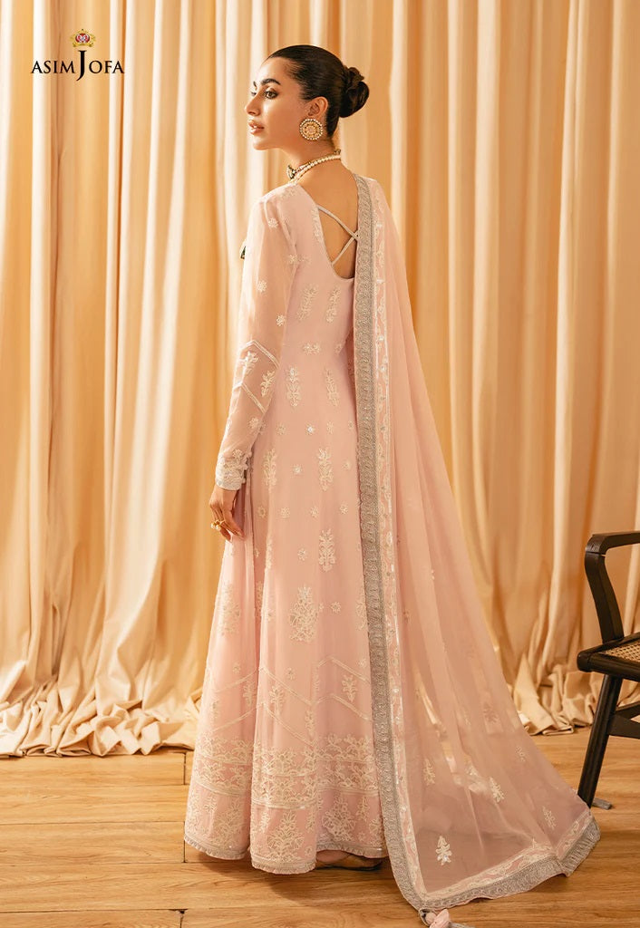Mehr o Mah by Asim Jofa Festive Embroidered 3pc Unstitched Suit AJM-14