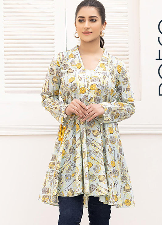 Retro by Adan's Libas Printed Lawn Stitched Kurtis ALRT D-15