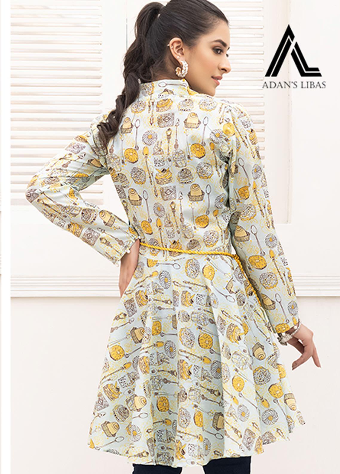 Retro by Adan's Libas Printed Lawn Stitched Kurtis ALRT D-15