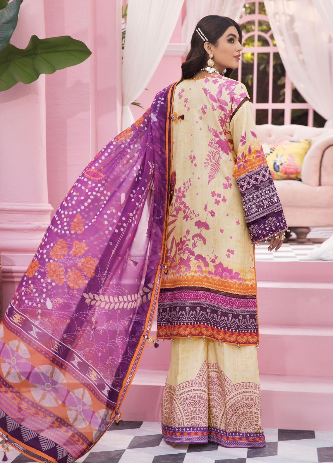 Viva by Anaya Embroidered Lawn Suits Unstitched 3 Piece VL22-16-SANJANA