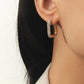 Zircon Fancy Hoop Earrings - HDJ 178