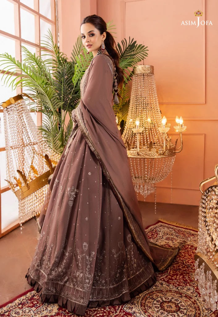 Mehr o Mah by Asim Jofa Festive Embroidered 3pc Unstitched Suit AJM-17