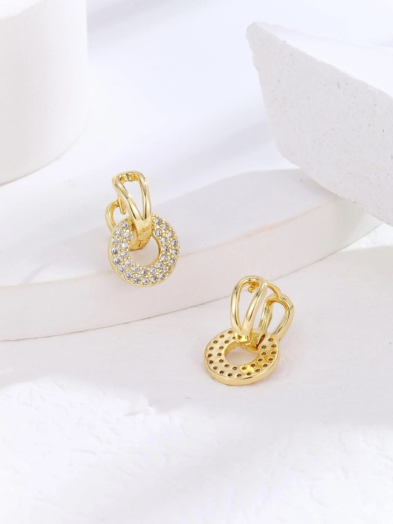 Zircon Fancy Drop Earrings - HDJ 185