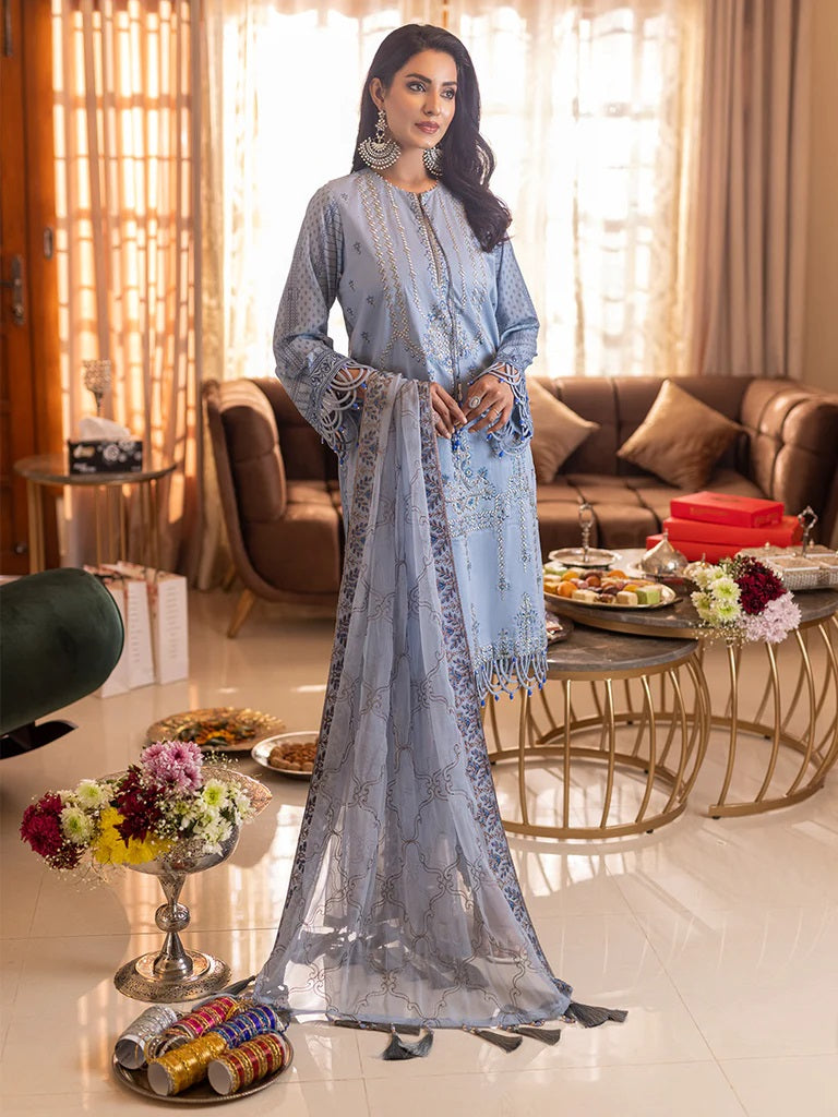 Shades of Festive by Salitex Embroidered Lawn Suits Unstitched 3 Piece WK-01018UT