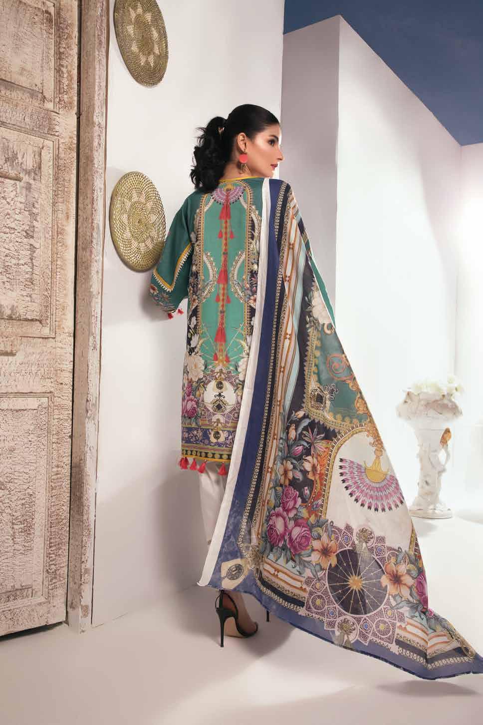 Firdous Urbane Digital Printed Lawn Unstitched 3 Piece - 504A