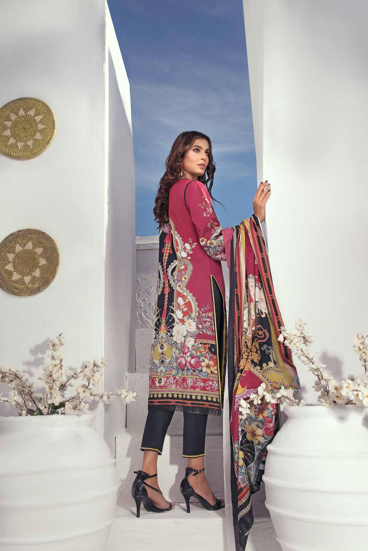 Firdous Urbane Digital Printed Lawn Unstitched 3 Piece - 504B