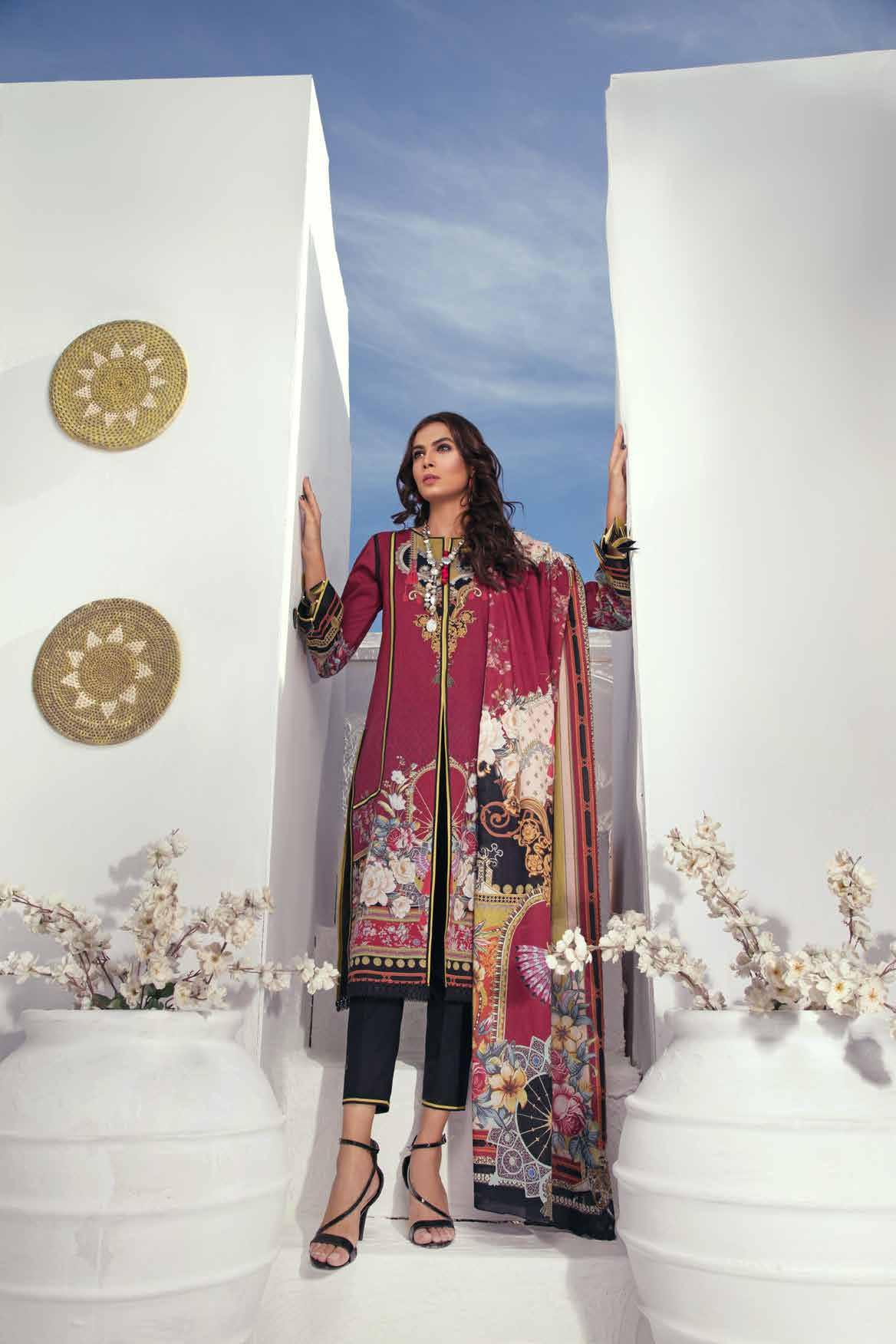Firdous Urbane Digital Printed Lawn Unstitched 3 Piece - 504B