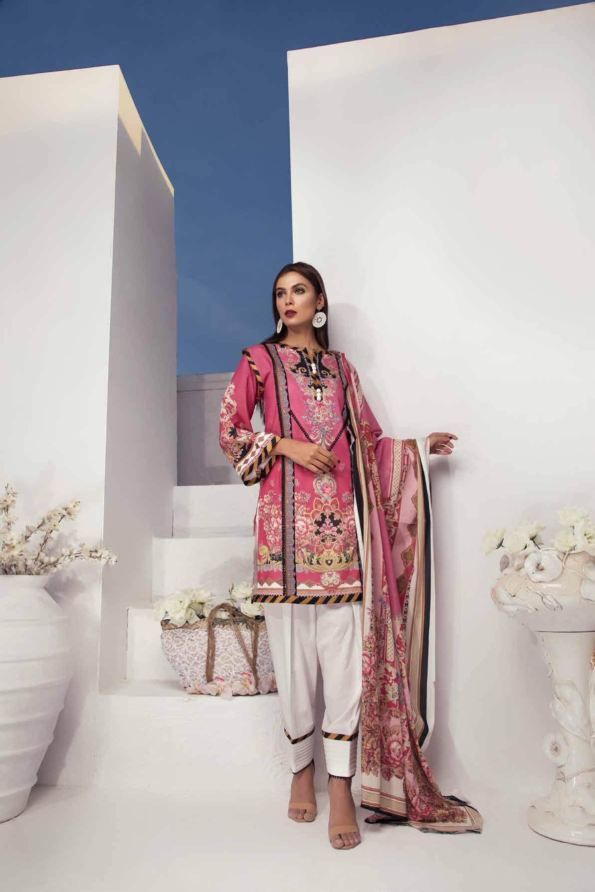 Firdous Urbane Digital Printed Lawn Unstitched 3 Piece - 505B