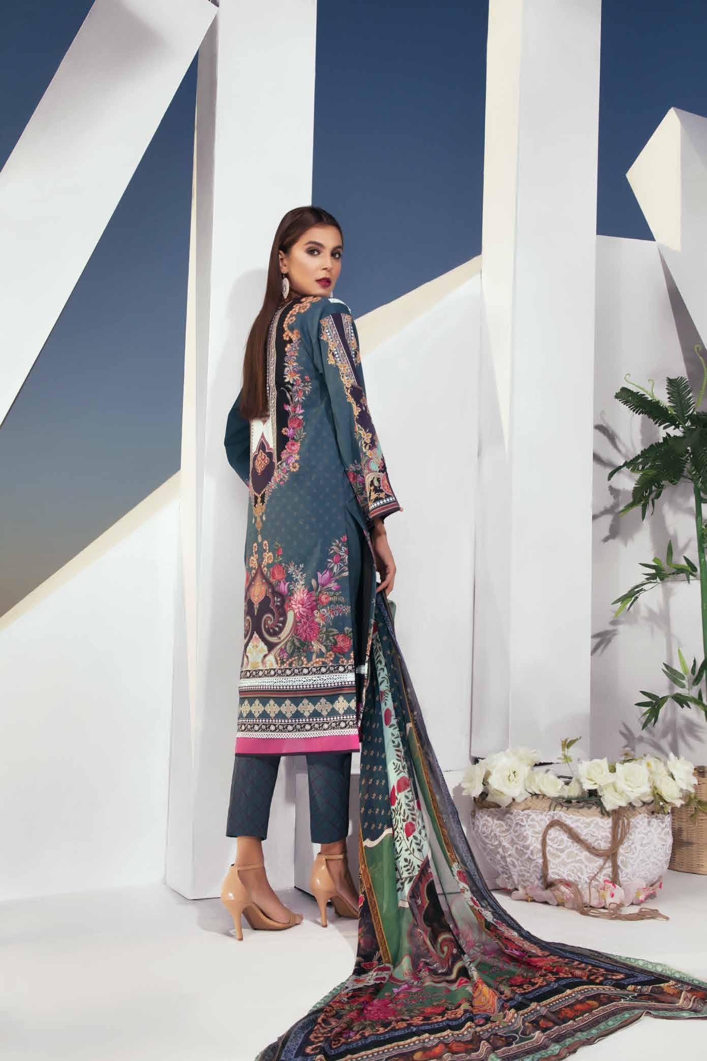 Firdous Urbane Digital Printed Lawn Unstitched 3 Piece - 507A
