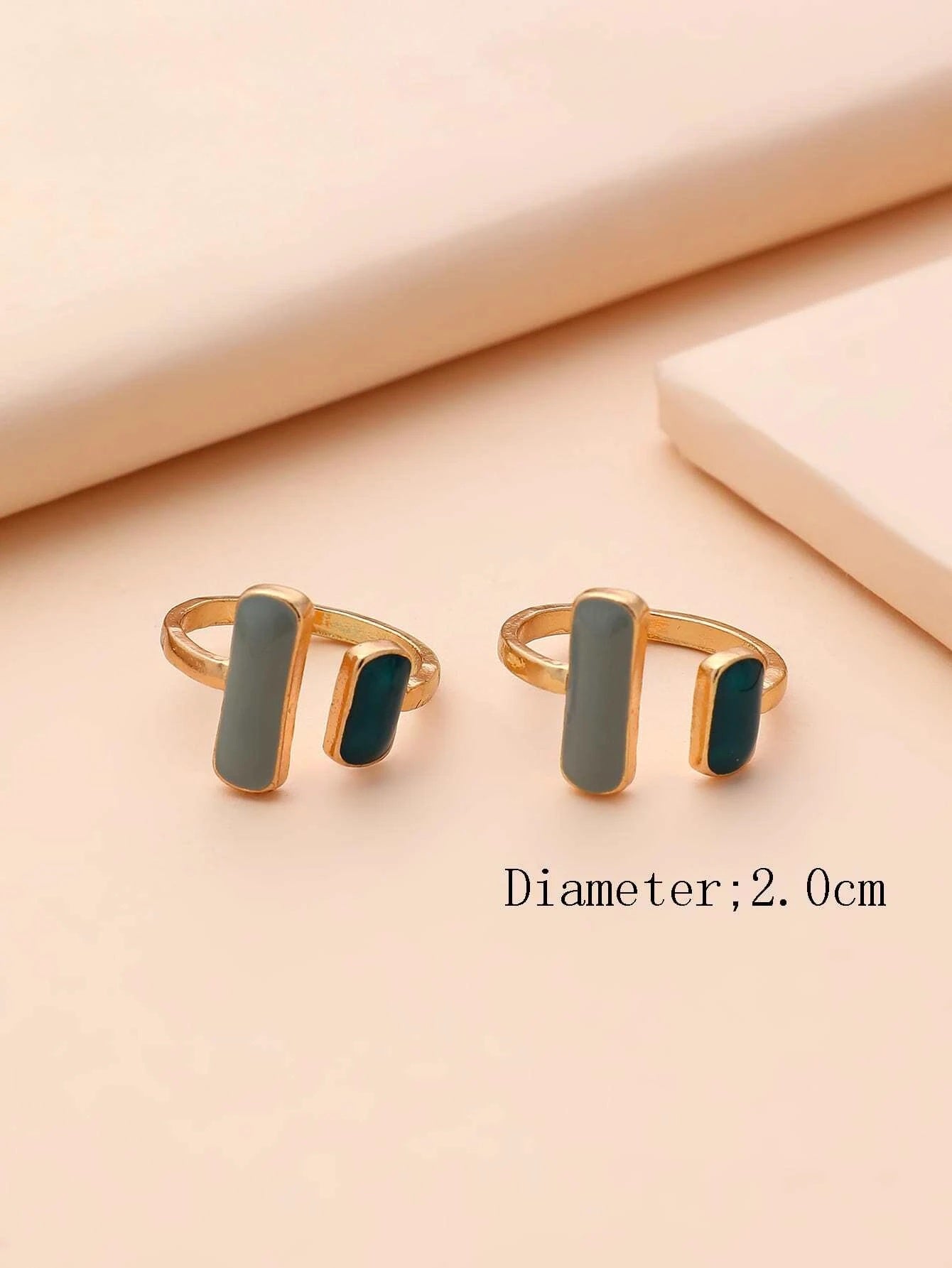 2pcs Minimalist Cuff Ring - HDJ 198