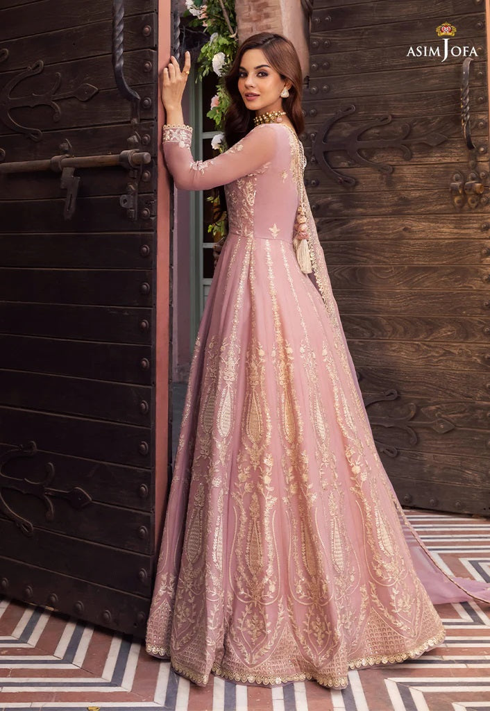 Mehr o Mah by Asim Jofa Festive Embroidered 3pc Unstitched Suit AJM-19