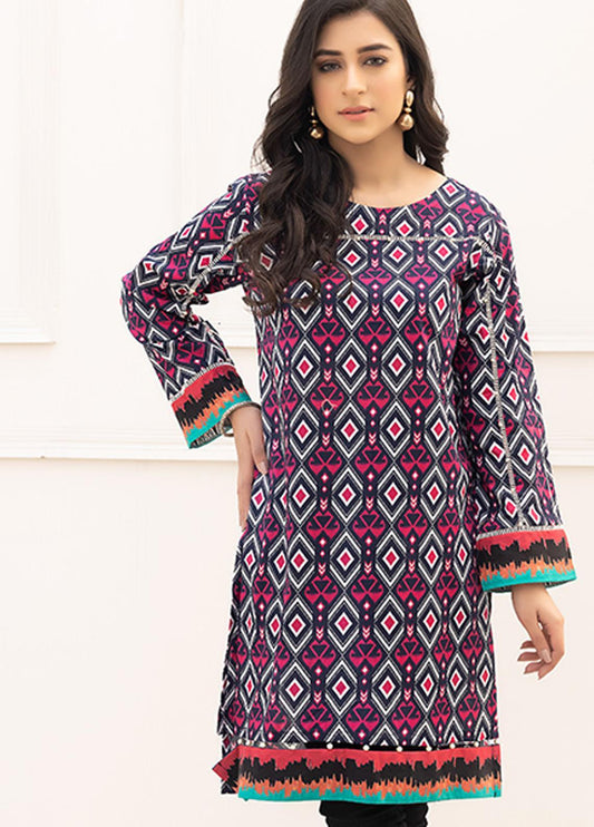 Retro by Adan's Libas Printed Lawn Stitched Kurtis ALRT D-01