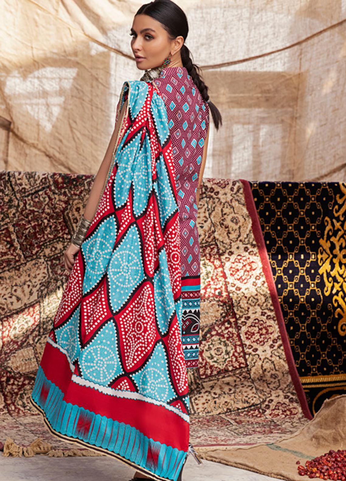 Monsoon by Al Zohaib Printed Lawn Suits Unstitched 3 Piece - 1A - Summer Collection
