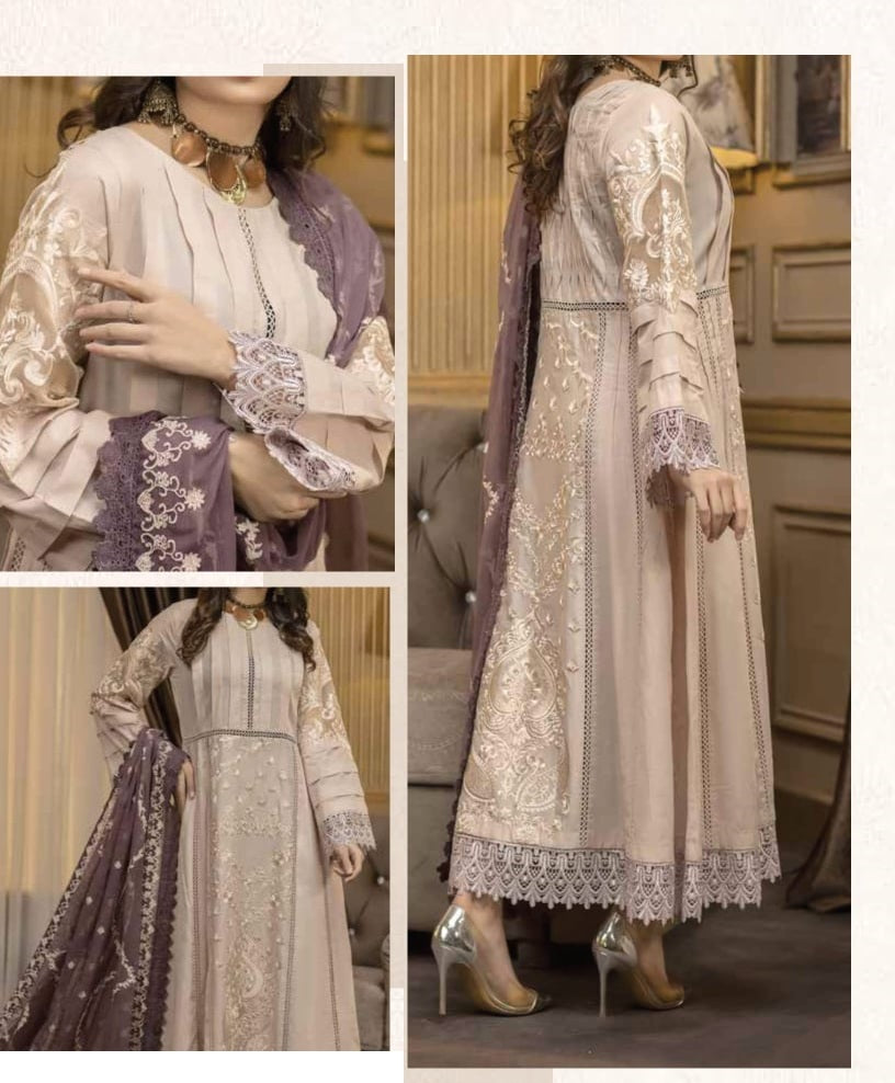 Pairahan Embroidered Chikankari Lawn Suits Unstitched 3 Piece D-01