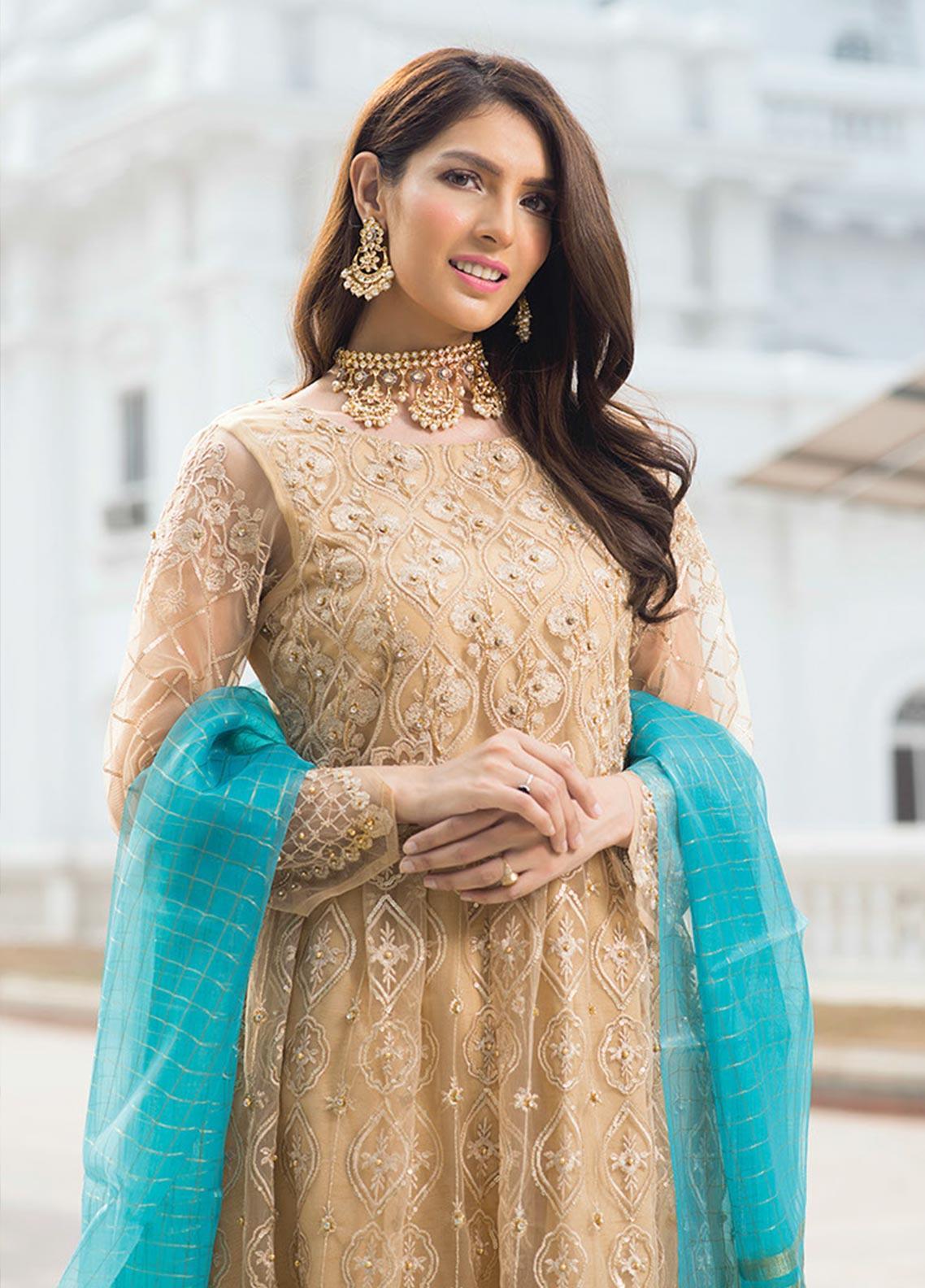 Noorma Kamal Embroidered Missouri Unstitched 3 Piece Suit NK - 01 Fleur De Lis
