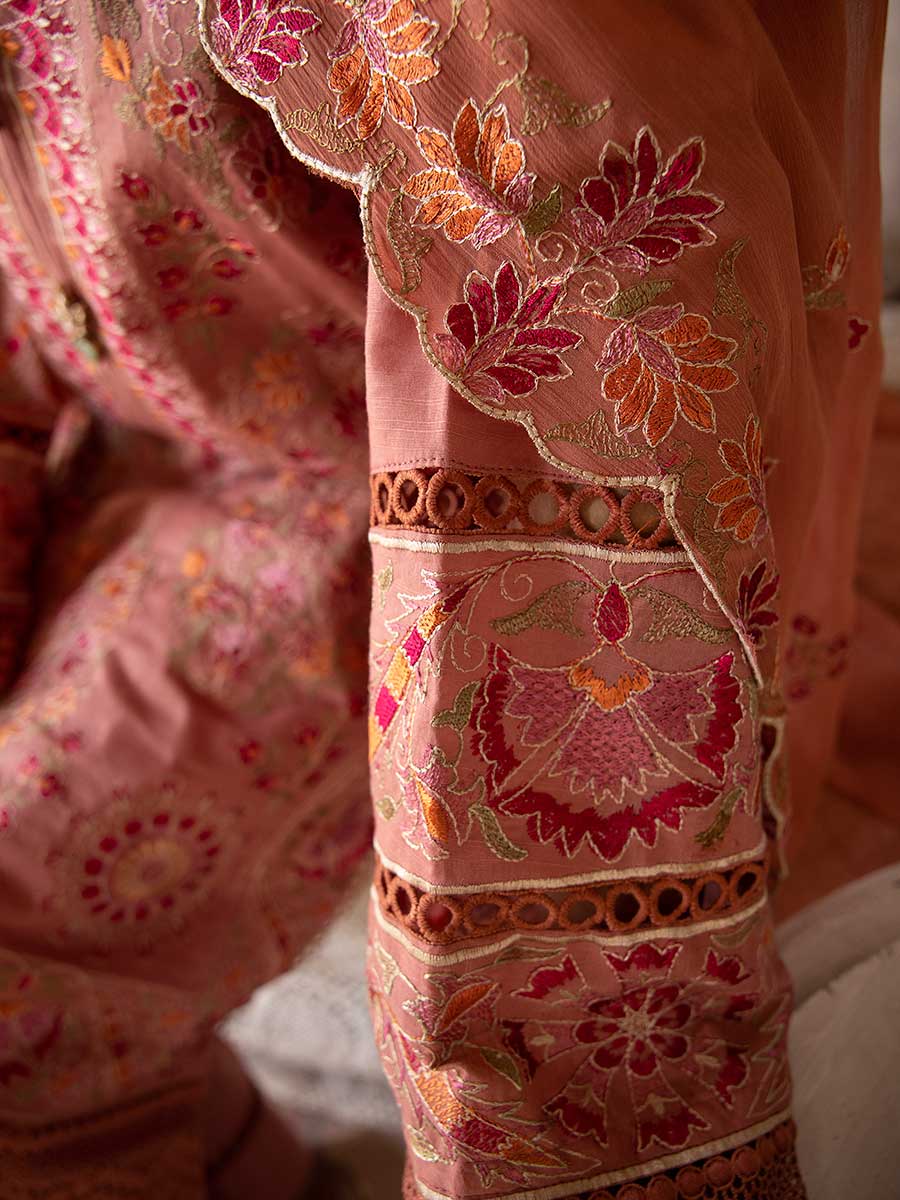 Majestic Embroidered Lawn Dress Unstitched 3pc D-01
