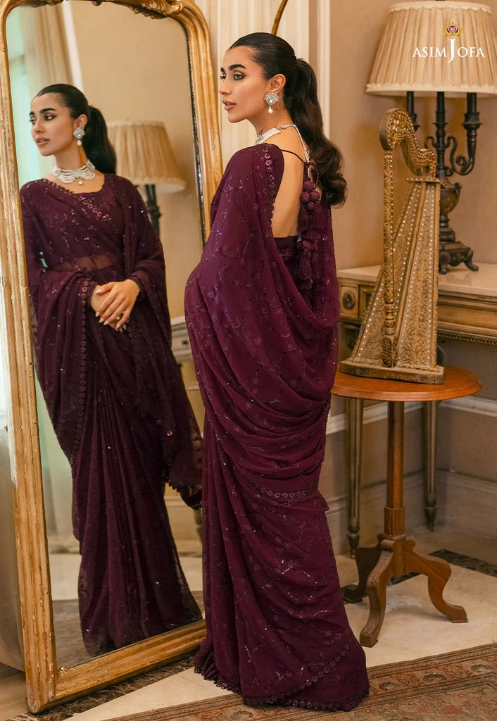 Mehr o Mah by Asim Jofa Festive Embroidered 3pc Unstitched Suit AJM-20