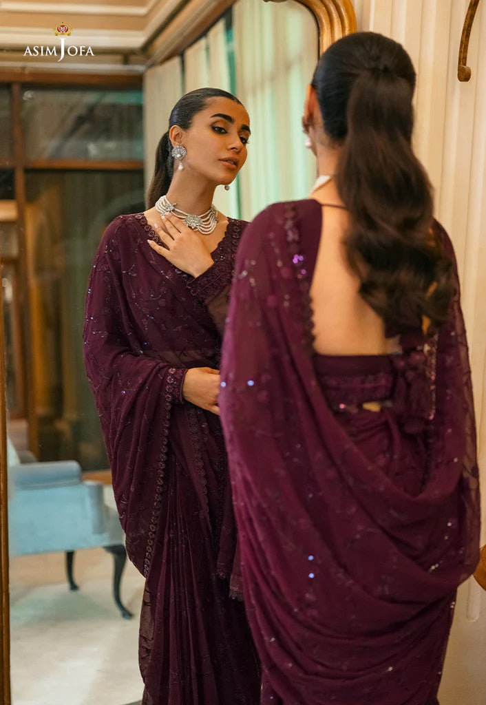 Mehr o Mah by Asim Jofa Festive Embroidered 3pc Unstitched Suit AJM-20