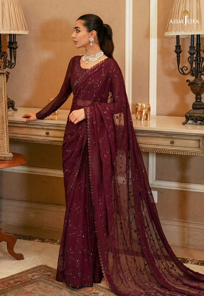 Mehr o Mah by Asim Jofa Festive Embroidered 3pc Unstitched Suit AJM-20