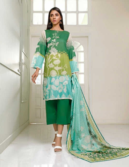 Ittehad Crystal Printed Lawn Unstitched 3 Piece Suit - LF-CL-21115-B-Summer Collection