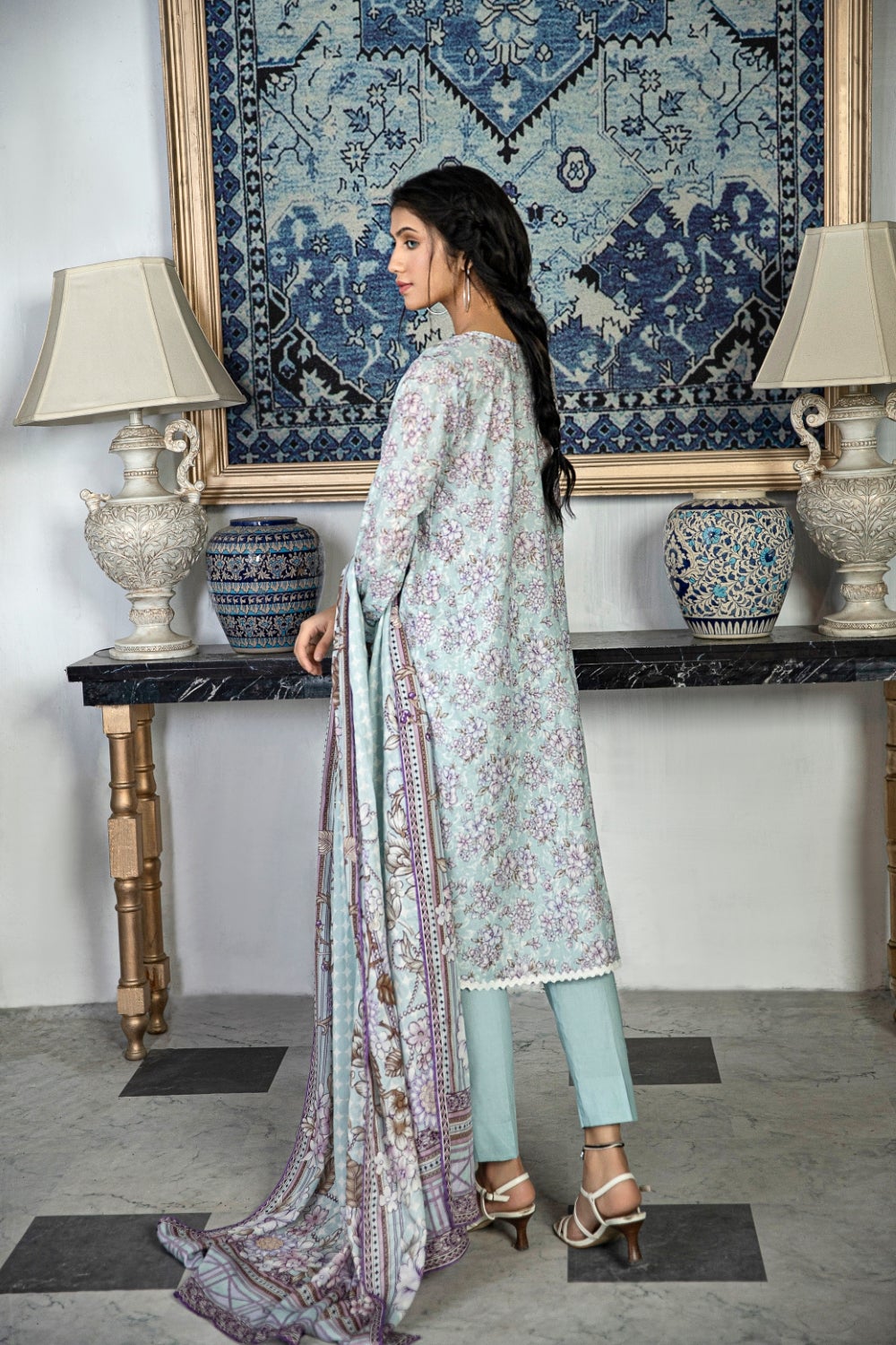 Ittehad Crystal Printed Lawn Unstitched 3 Piece Suit - LF-CL-21150A - Summer Collection