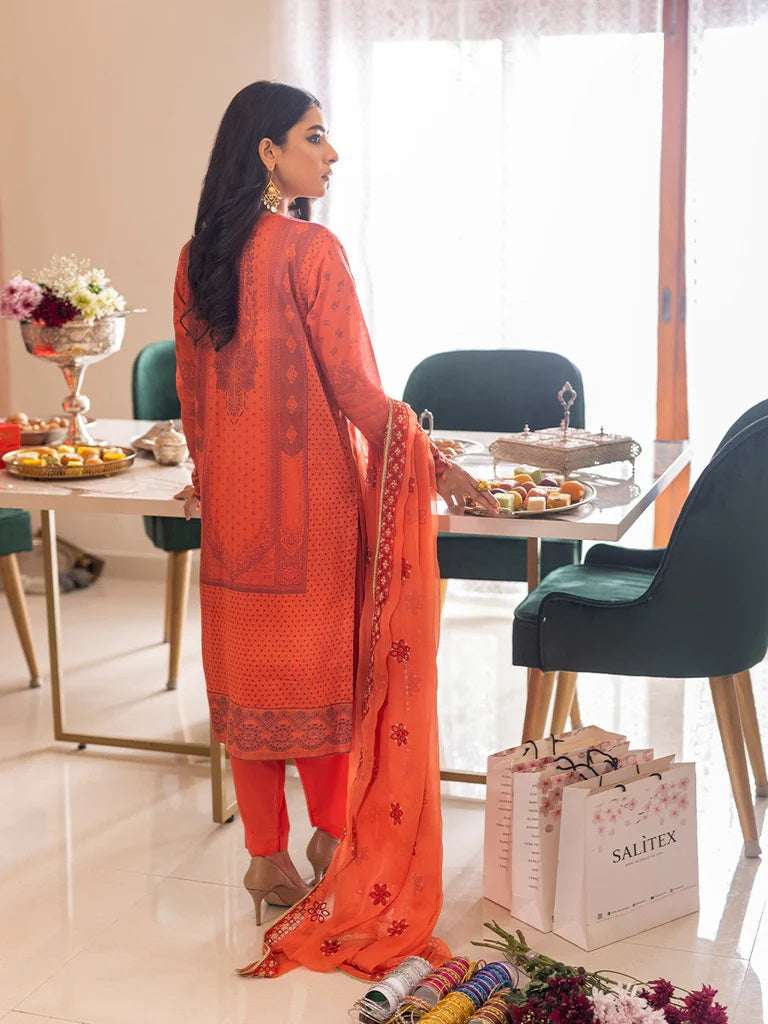 Shades of Festive by Salitex Embroidered Lawn Suits Unstitched 3 Piece WK-01021UT