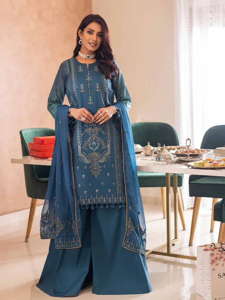 Shades of Festive by Salitex Embroidered Lawn Suits Unstitched 3 Piece WK-01023UT