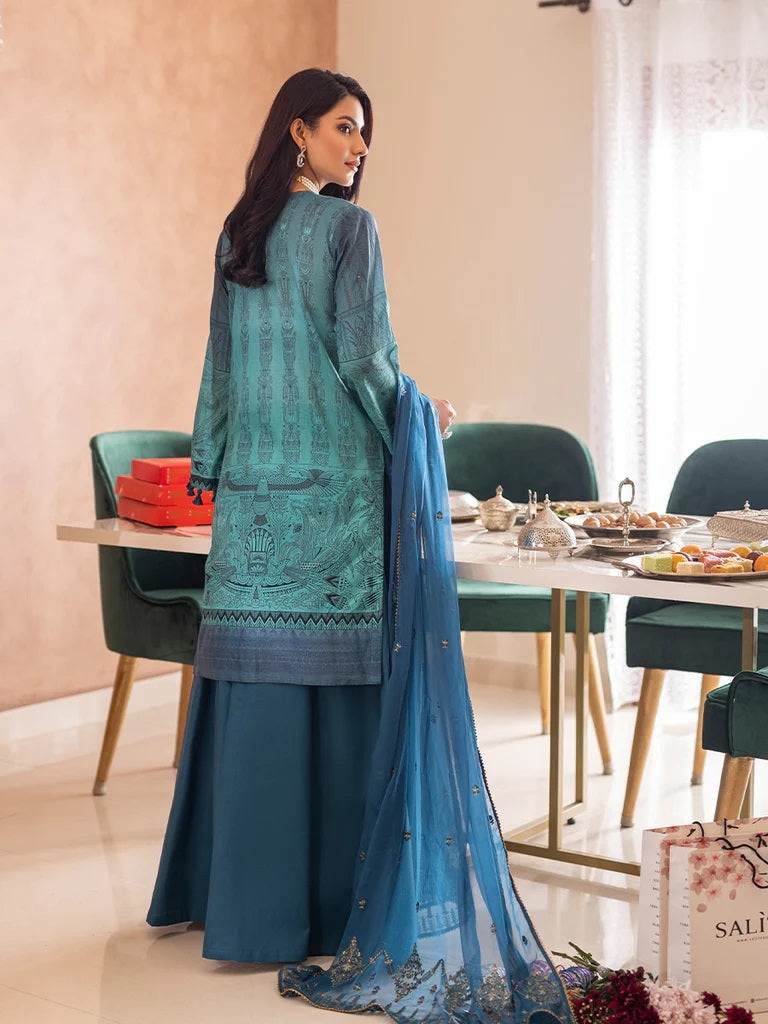 Shades of Festive by Salitex Embroidered Lawn Suits Unstitched 3 Piece WK-01023UT