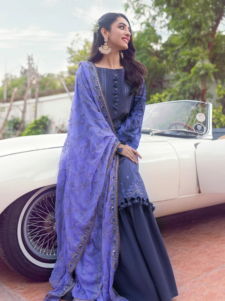 Shades of Festive by Salitex Embroidered Lawn Suits Unstitched 3 Piece WK-01024UT