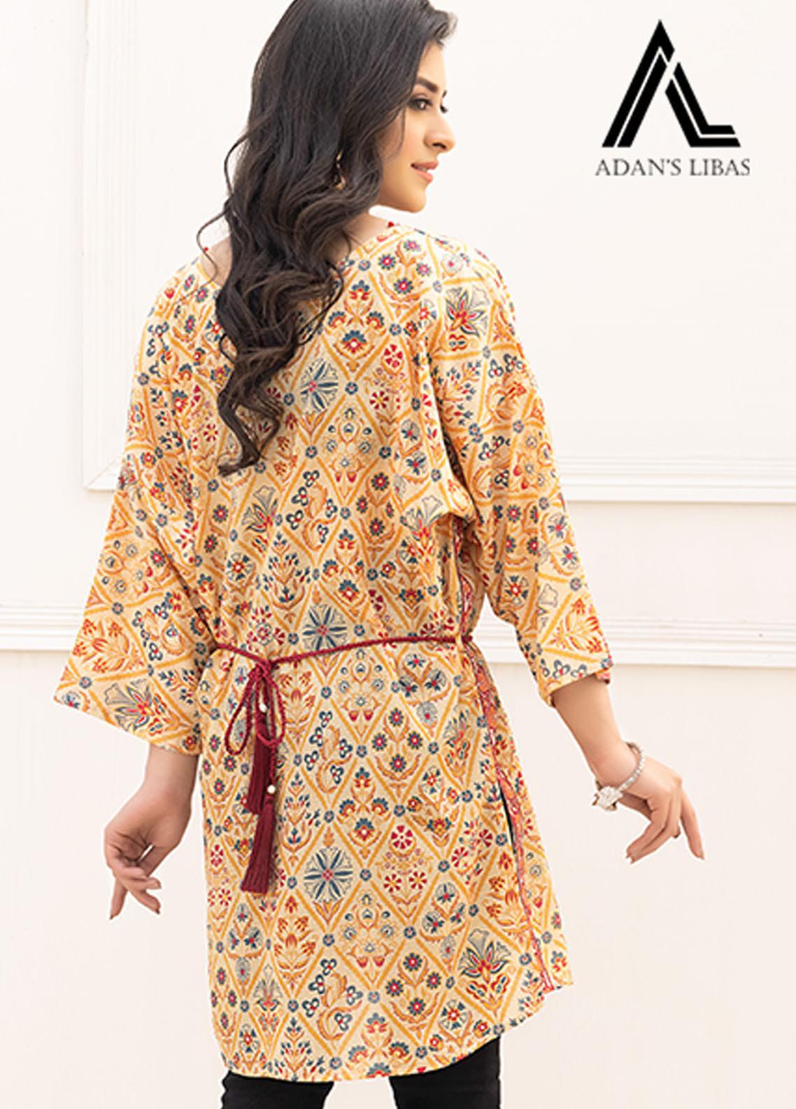 Retro by Adan's Libas Printed Lawn Stitched Kurtis ALRT D-25