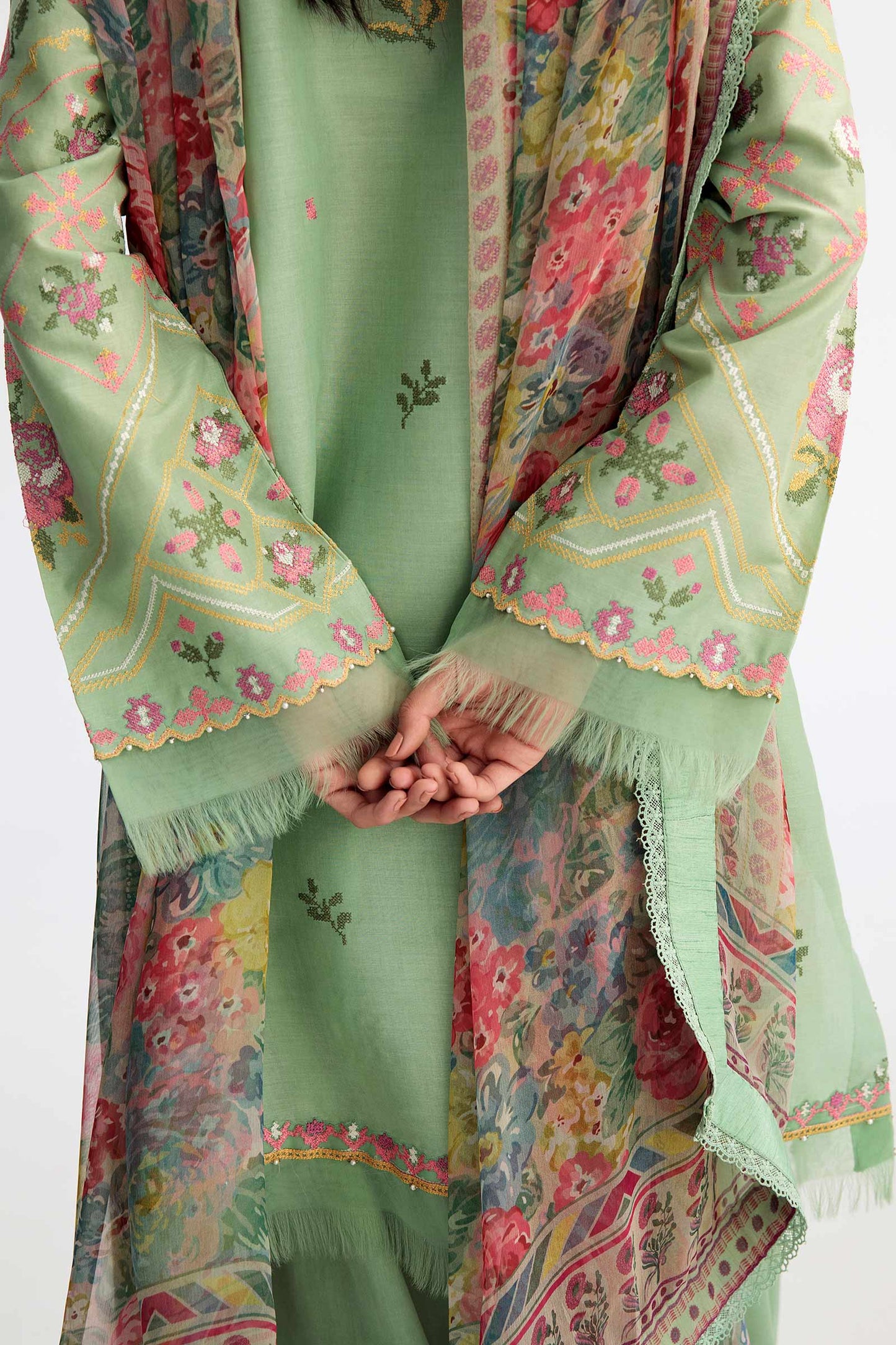 Coco by Zara Shahjahan Embroidered Lawn Suits Unstitched 3 Piece Z23-2b