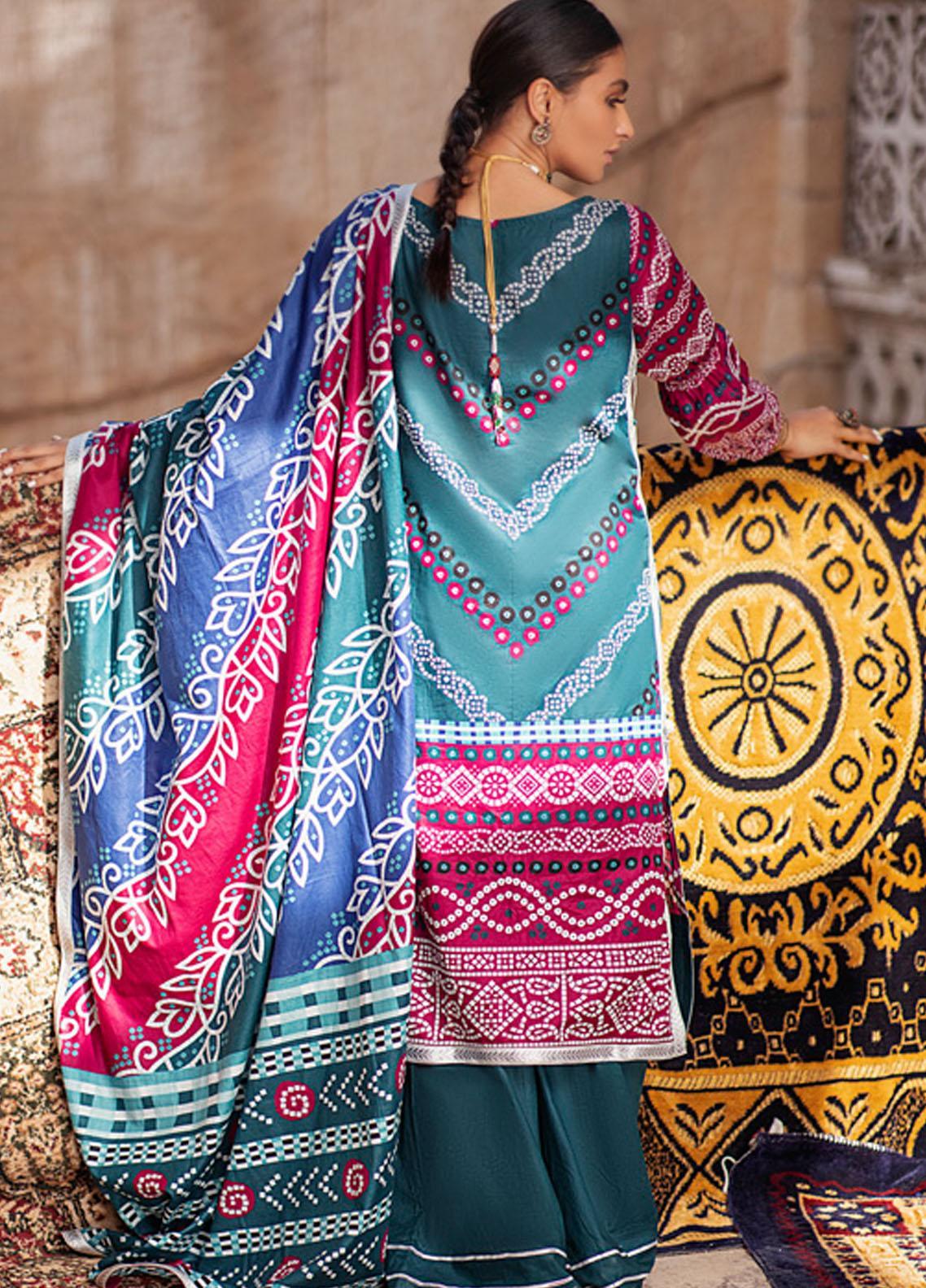Monsoon by Al Zohaib Printed Lawn Suits Unstitched 3 Piece - 2A - Summer Collection