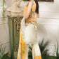 Mushq Hemline Embroidered Luxury Lawn Unstitched 3 Piece Suit - 2B BUTTERCUP