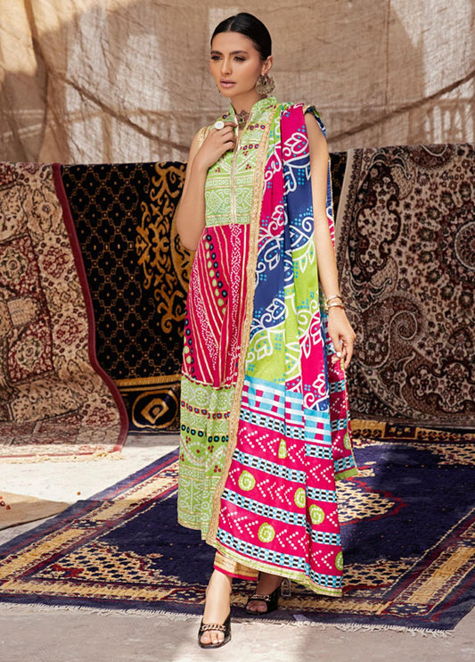 Monsoon by Al Zohaib Printed Lawn Suits Unstitched 3 Piece - 2C - Summer Collection