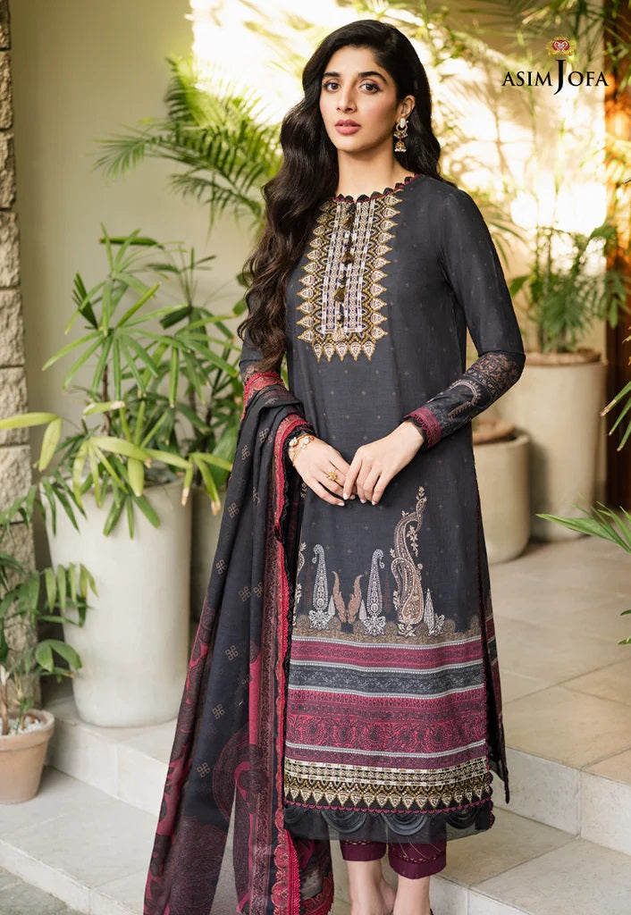 Rania by Asim Jofa Embroidered Lawn Suits Unstitched 3 Piece AJRP-32